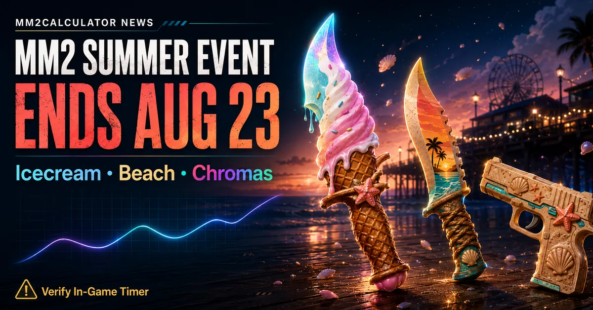 MM2 Summer Event Ends August 23: Icecream, Beach Sets, and What Traders Should Do
